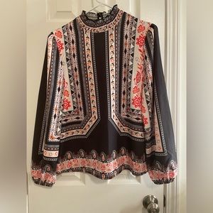 Tribal print top